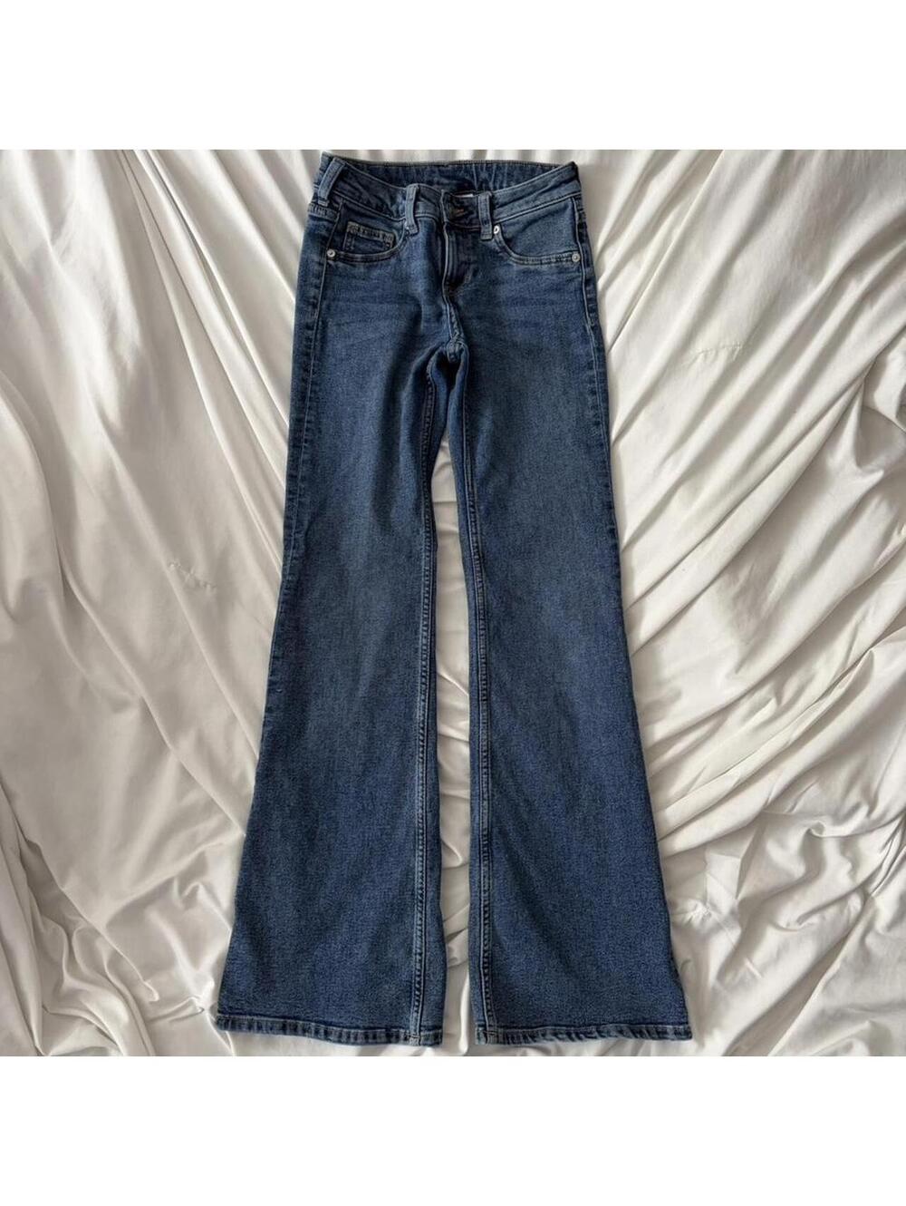 H&M dark wash flare jeans